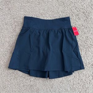 Spanx Get Moving Skort 14" Midnight Navy Womens M